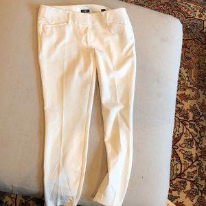 White ankle dress pants